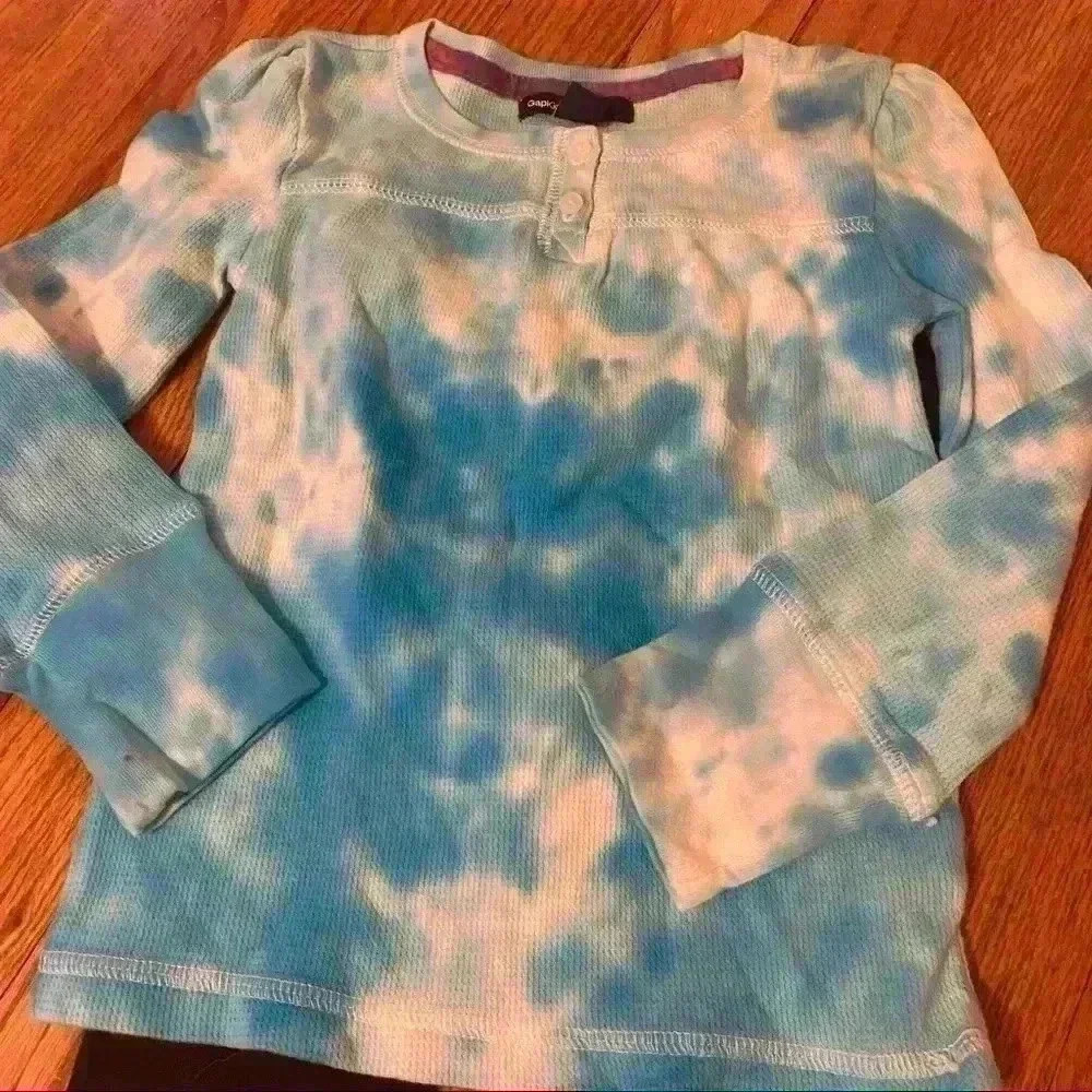 New Gap tie dye thermal top with cupcake leggings